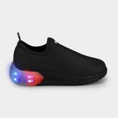 Tênis Infantil de Luz Bibi Space Preto-Masculino