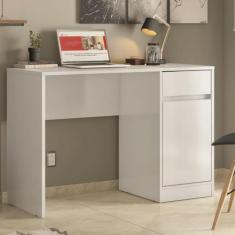 Escrivaninha Mesa Escritório Office Morada 1 Gaveta 1 Porta 109cm Bran