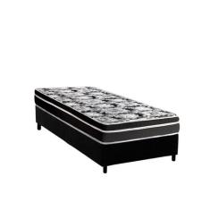 Cama Box Solteiro: Colchão Espuma D45 Luckspuma Gran Luck Black Pró Sa