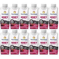 Kit 12 Bebidas Piracanjuba Whey 250 Ml - Frutas Vermelhas