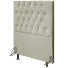 Cabeceira Cama Box Solteiro 90cm Diamante D10 Corano Bege