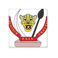 Decalque brilhante de azulejo de cerâmica com emblema nacional do Congo