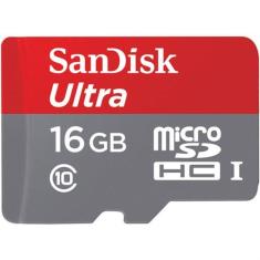Cartão Micro Sd Ultra 16Gb Sandisk 80Mb/S Classe 10