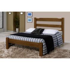 Cama de Casal Veneza de Madeira Maciça Tauari