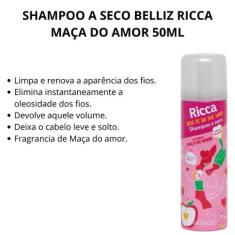 Shampoo A Seco Maçã Do Amor 50ml Ricca