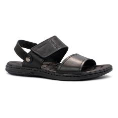 Sandália Pegada Masculino Couro Tiras Duplas 2 em 1 131286