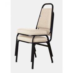 02 Cadeiras Empilhável Para Hotelaria Linha Hotel Jersey Bege