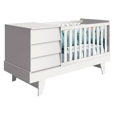 Berço Americano Multifuncional Prince Branco Acetinado - Reller
