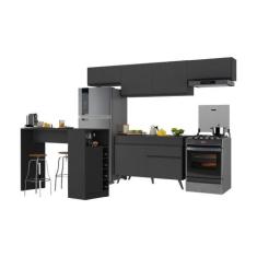 Armário de Cozinha Modulado com Bancada Veneza Multimóveis MP2212, Pre