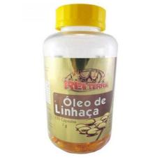 Óleo de Linhaça Dourada 120 capsulas  1000 mg  Rei terra
