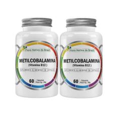 2 Vitamina Metilcobalamina 414% 60 Cápsulas - Flora Nativa, sem