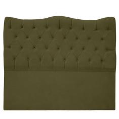 Cabeceira Casal para Cama Box Estofada Dunas Veludo - Bem Rylex, choco