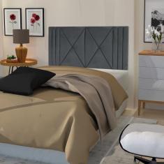 Cabeceira cama box tokio 90x55 - GJ, GRAFITE