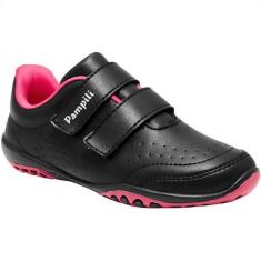 Tênis Infantil Pampili Honey Colegial Volta Às Aulas Tiras Autocolante