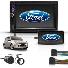 Kit Central Multimidia 2 Din Mp5 Bt Espelhamento Ford Fiesta - First O