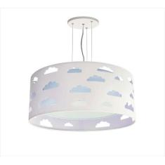 Lustre Pendente Nuvens Duplo Com Recortes 30x16 - Tom luz