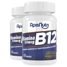 Kit 2 Vitamina B12 Apisnutri 60 cápsulas