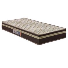 Colchão Solteiro Millenium Espuma D33 19X88X188 Cm Hellen Marrom Com Bege