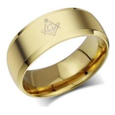 Anel Banhado A Ouro 18k Maçom Maçônico Maçonaria  - Judith Joias, 30