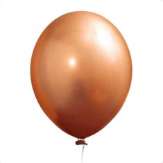 Balão Cromado Alumínio Bronze - 5 Polegadas - 25 Unidades