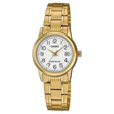 Relógio Casio Feminino Dourado Branco Metal Ltp-V002g-7B2udf