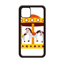 Capa para iPhone 11 Pro Max com ilustração de carrossel colorida para Apple Mobile Case Shell