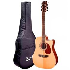 Violão Elétrico Aço 12 Cordas Cort Mr710f-12 Natural Satin