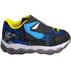 Tênis Luz Infantil Menino Casual Com Led Calce Fácil Mini Pé Mp-2205-Masculino