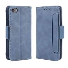 Capa com compartimento para cartão para iPod Touch 7, capa flip de couro para iPod Touch 7, capa magnética retrô para celular, capa carteira com compartimentos para cartões