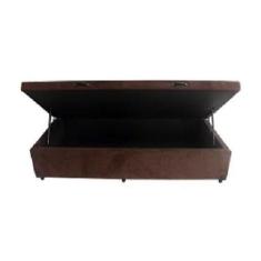 Cama Box Baú Solteiro Sintético Marrom - Imperium do Sono