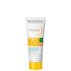 Bioderma Photoderm Antioleosidade FPS 70 2  Claro - Protetor Solar Facial com Cor 40g