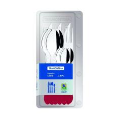 Faqueiro Tramontina Leme Vermelho - 12 peças