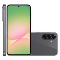 Smartphone Samsung Galaxy A56, Câmera Tripla, 128 GB, 5G, Preto - A566E