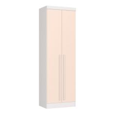 Guarda-roupa Modulado 2 Portas Infinity Branco Line/ Blush
