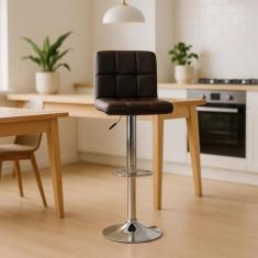 Banqueta Gomos Alta Para Cozinha Bancada Bistrô Balcão Gomos Giratória