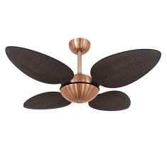 Ventilador De Teto Volare Cobre Office Palmae 4 Pás 110V