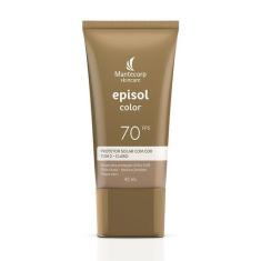 Protetor Solar Facial Episol Color FPS70 Tom 2 Claro 40ml, 2 Claro, 40