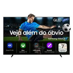 Samsung Vision AI TV 85" QLED Ultra 4K Q7F 2025, Pontos Quânticos, Processador com AI, Art Store, Alexa