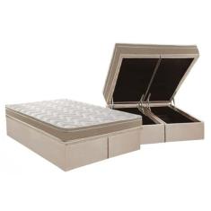Cama Box Baú Queen: Colchão Espuma D33 Paropas / EP Confort Ultra Firm