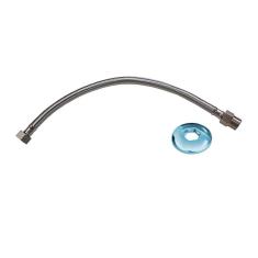 Engate Flexível Para Pia Traçado Aço Inox 40Cm 13388 Rayco