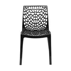 Cadeira Gruvyer Estrutura em Polipropileno Fratini - Preto