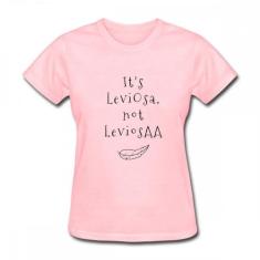 Camiseta Baby Look Feminina Harry Potter It's Leviosa, Not Leviosaa -
