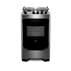 Fogão Consul 4 Bocas Cor Inox Com Acendimento Automático - Cfo4nar Bivolt