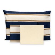 Jogo De Lençol Viúvo 3 Peças Estampado Percal 180 Fios - Rafaloro Enxo