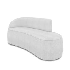 Sofá 2 Lugares Orgânico 140 cm Morgan Bouclê D03 - D`Rossi