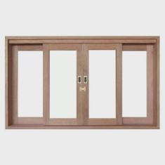 Janela de Correr Madeira Panorâmico 1,20mx1,40m Madersilva