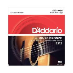 Encordoamento D'Addario - Violão Aço Ej12 0.13-0.56 - Ec0274