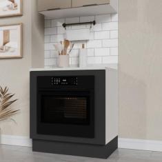 Balcão Forno de Embutir 80cm com Tampo e Rodapé Ipanema CabeCasa Madei