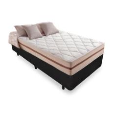 Cama Box Solteiro 88 Preto com Colchão Pillow Angel Molas Ensacadas 62