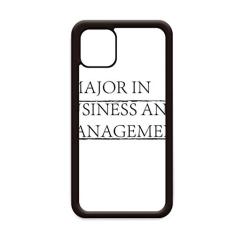 Capa com citação I Major in Business and Management para iPhone 12 Pro Max para Apple Mini Mobile Case Shell